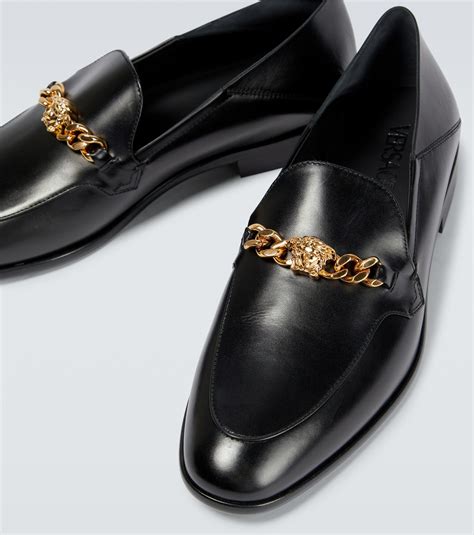 versace medusa chain loafers|versace medusa loafers for sale.